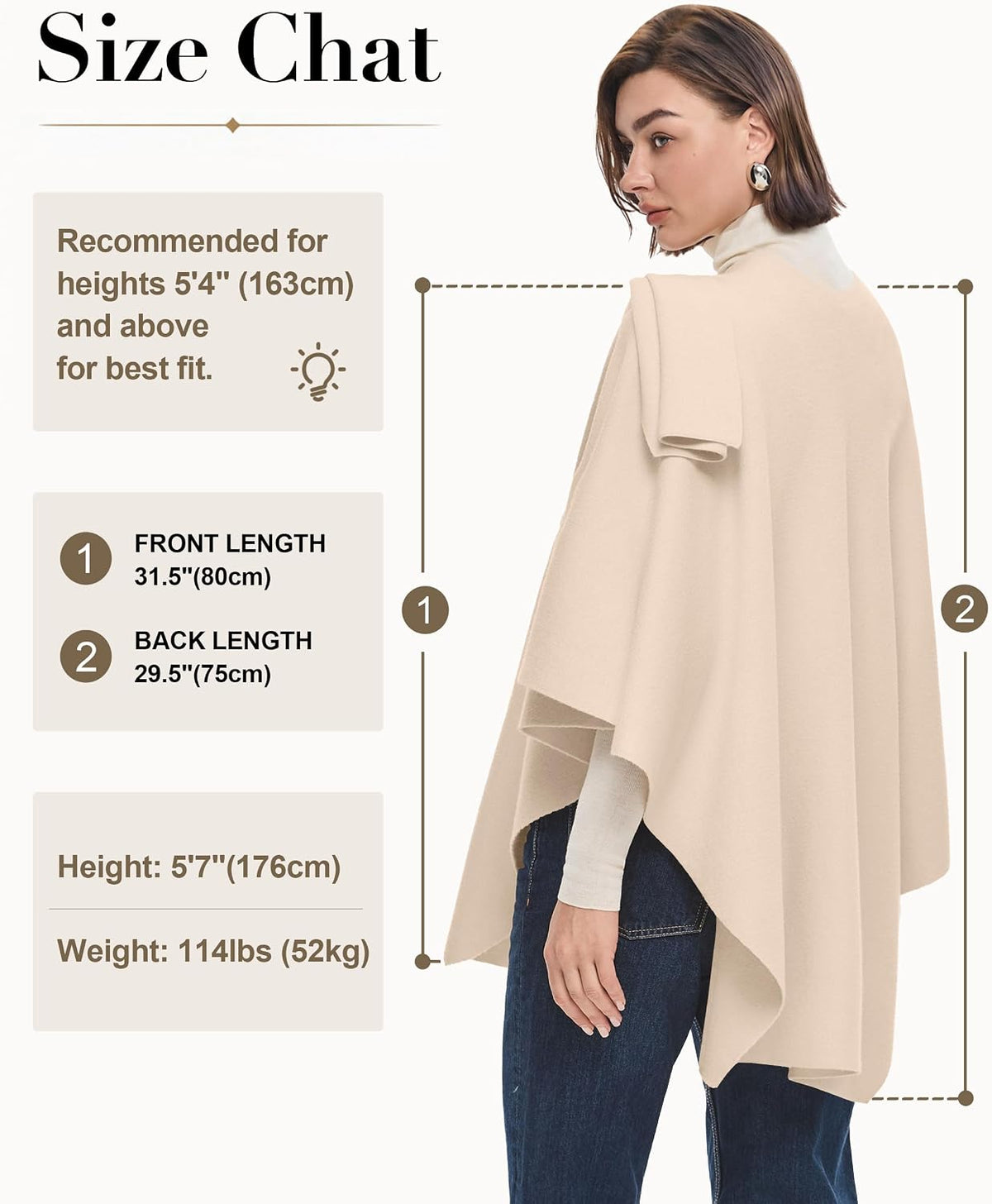 Womens Cross Front Poncho Shawl Wrap Elegant Wedding Formal Gift - Colors B