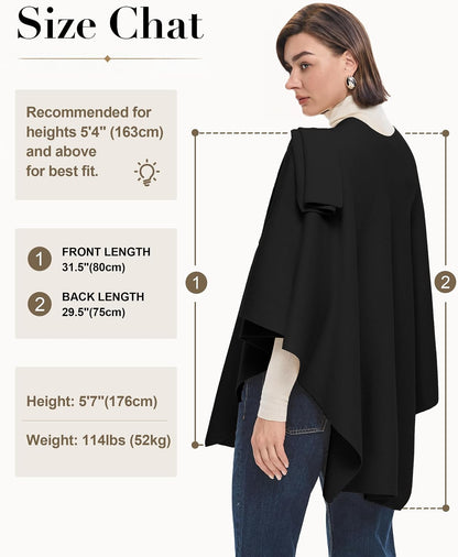 Womens Cross Front Poncho Shawl Wrap Elegant Wedding Formal Gift - Colors B