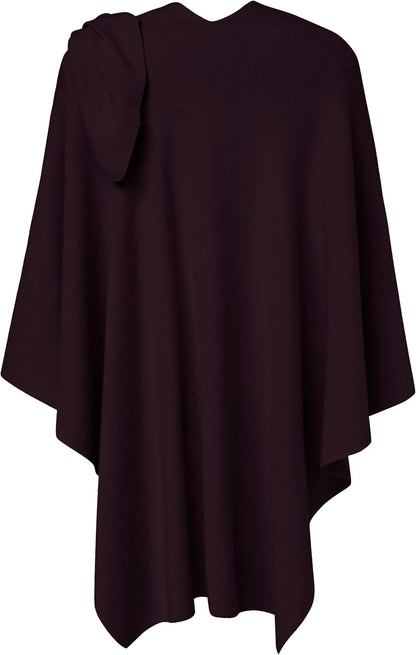 Womens Cross Front Poncho Shawl Wrap Elegant Wedding Formal Gift - Colors B