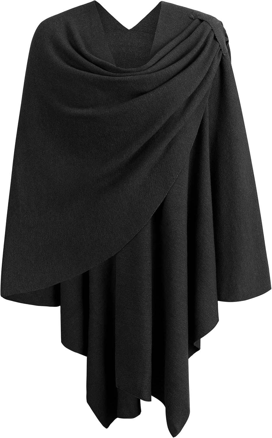 Womens Cross Front Poncho Shawl Wrap Elegant Wedding Formal Gift - Colors B