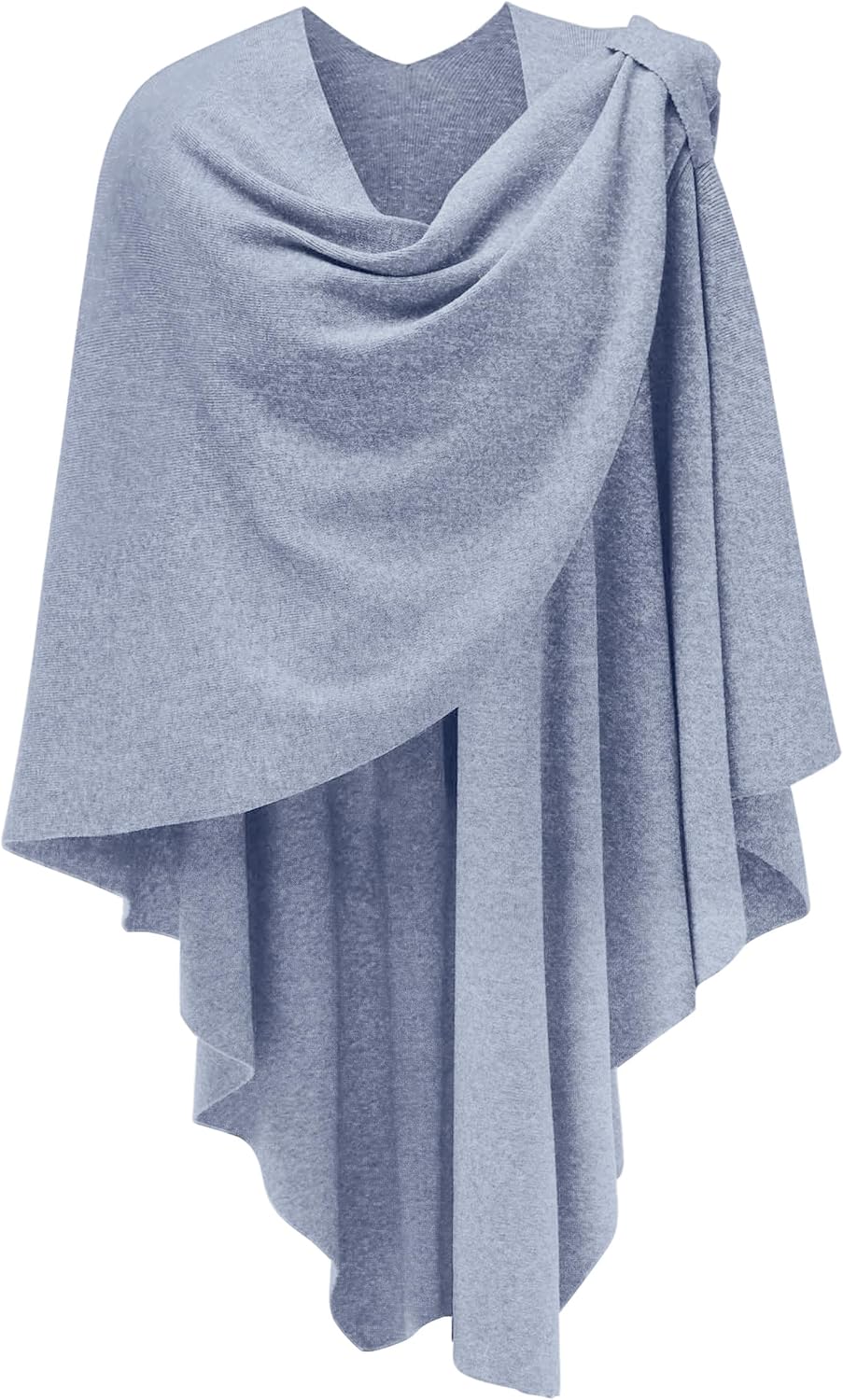 Womens Cross Front Poncho Shawl Wrap Elegant Wedding Formal Gift - Colors B