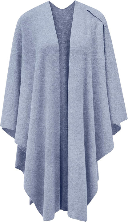 Womens Cross Front Poncho Shawl Wrap Elegant Wedding Formal Gift - Colors B
