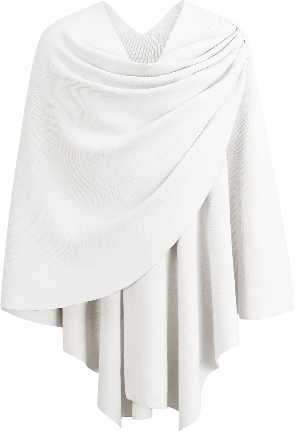 Womens Cross Front Poncho Shawl Wrap Elegant Wedding Formal Gift - Colors B