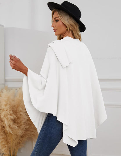 Womens Cross Front Poncho Shawl Wrap Elegant Wedding Formal Gift - Colors B