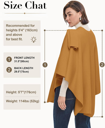 Womens Cross Front Poncho Shawl Wrap Elegant Wedding Formal Gift - Colors B