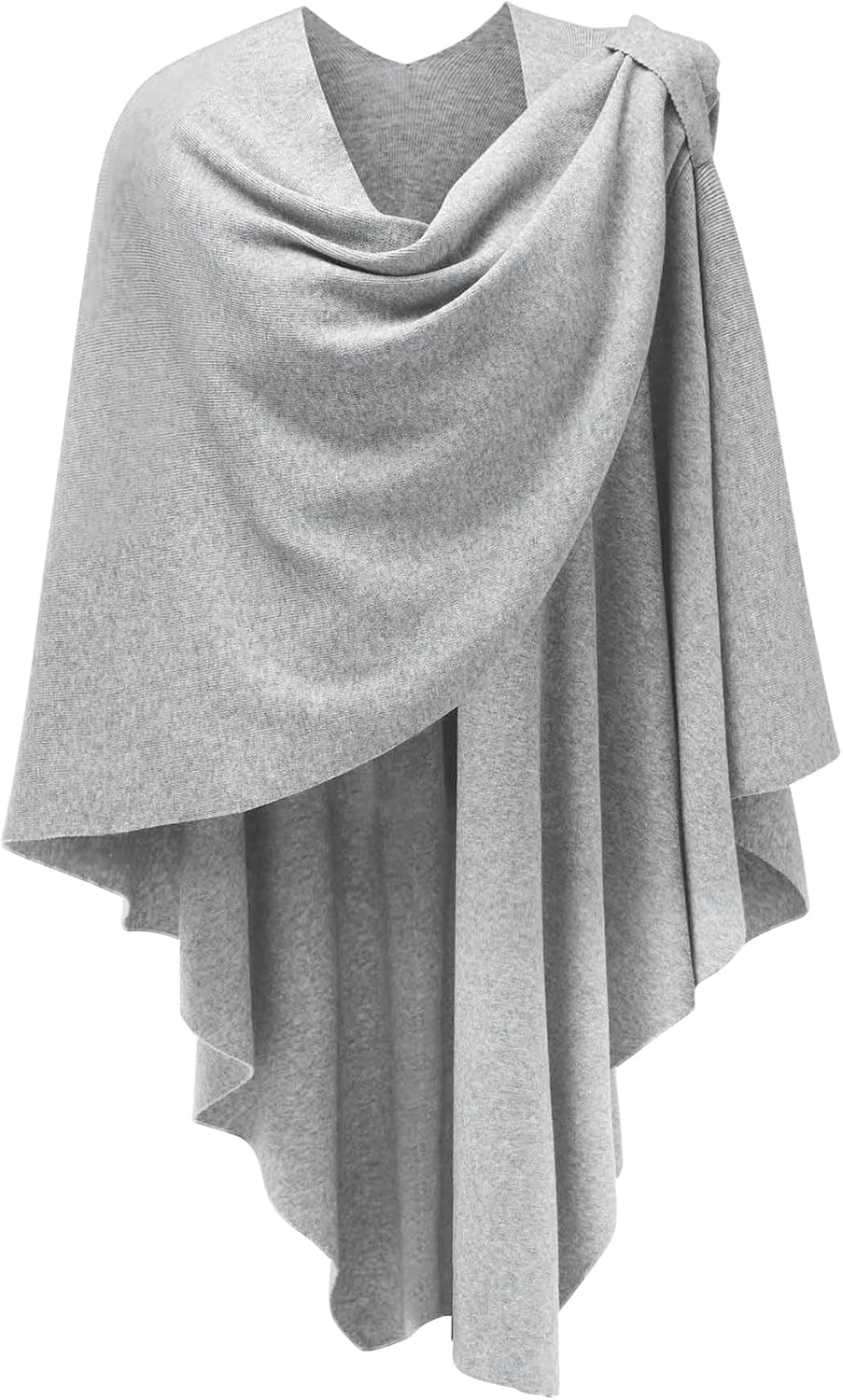Womens Cross Front Poncho Shawl Wrap Elegant Wedding Formal Gift - Colors B