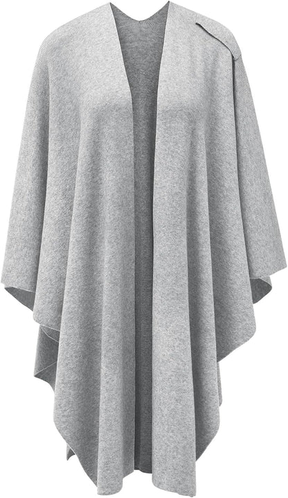 Womens Cross Front Poncho Shawl Wrap Elegant Wedding Formal Gift - Colors B