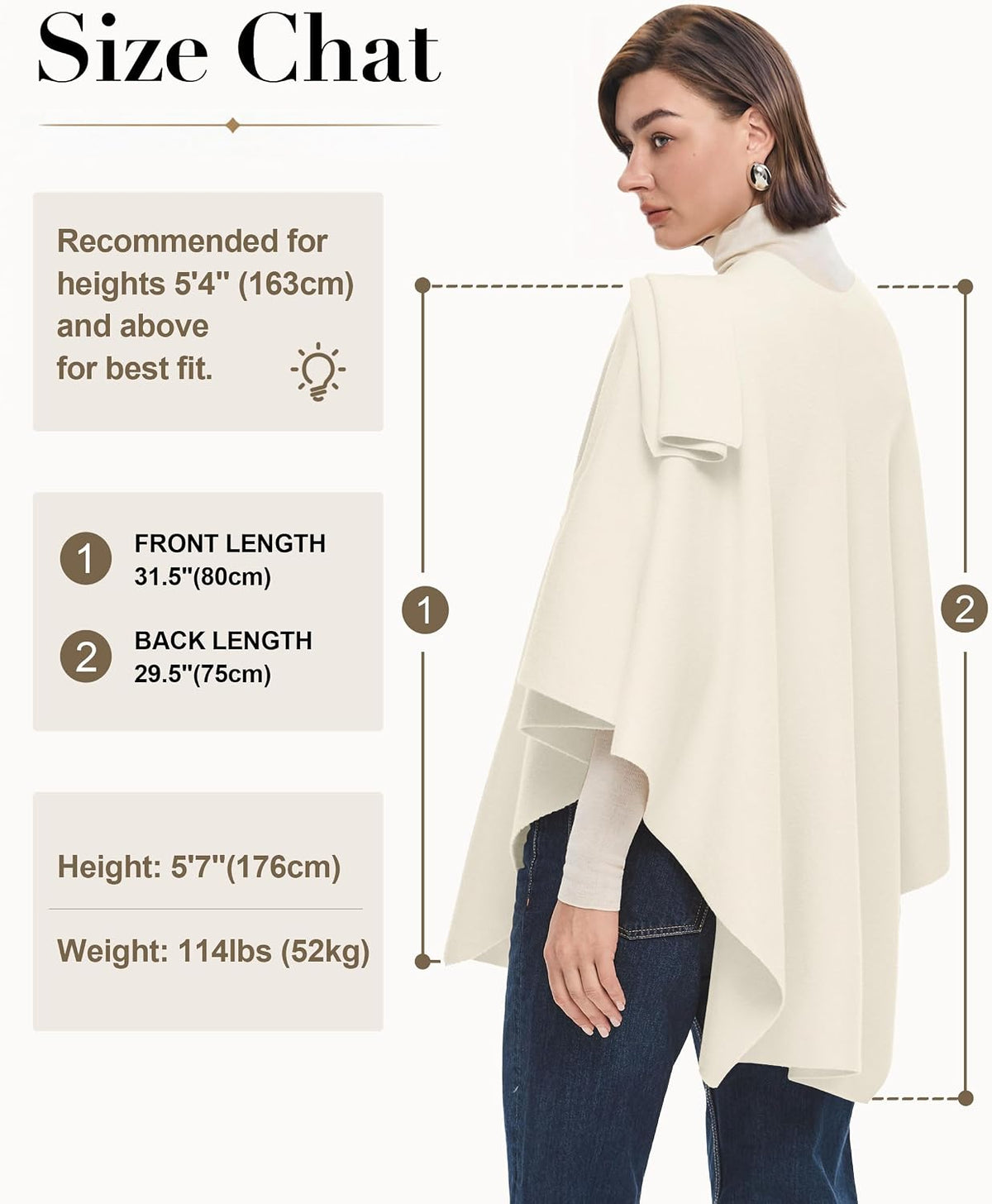 Womens Cross Front Poncho Shawl Wrap Elegant Wedding Formal Gift - Colors B