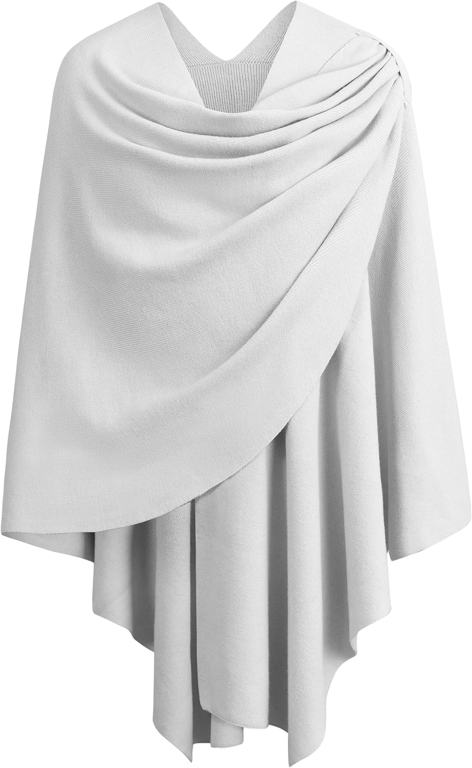Womens Cross Front Poncho Shawl Wrap Elegant Wedding Formal Gift - Colors B