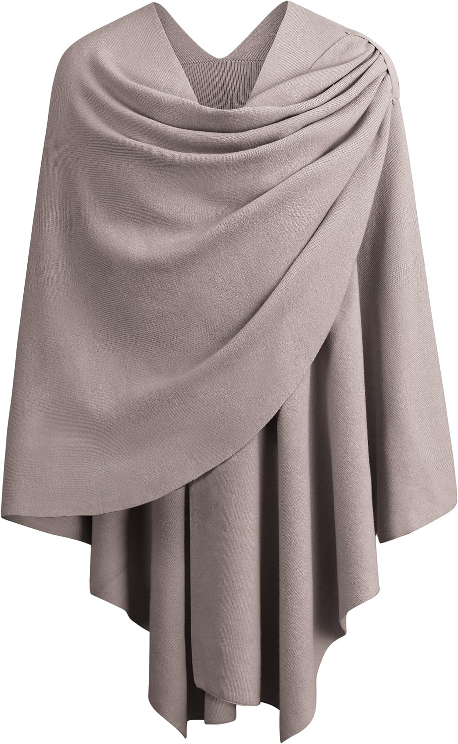 Womens Cross Front Poncho Shawl Wrap Elegant Wedding Formal Gift - Colors B