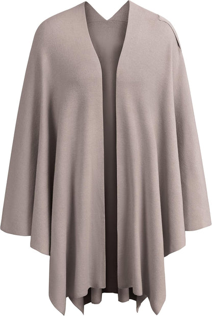 Womens Cross Front Poncho Shawl Wrap Elegant Wedding Formal Gift - Colors B