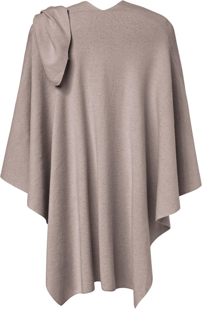 Womens Cross Front Poncho Shawl Wrap Elegant Wedding Formal Gift - Colors B