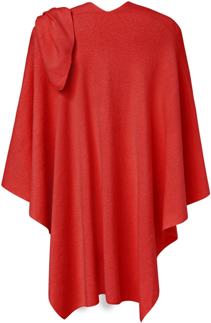 Womens Cross Front Poncho Shawl Wrap Elegant Wedding Formal Gift - Colors B