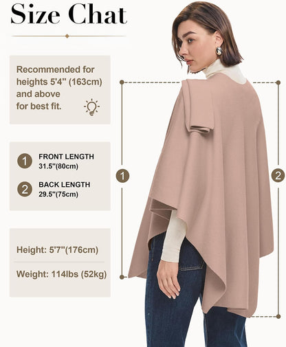 Womens Cross Front Poncho Shawl Wrap Elegant Wedding Formal Gift - Colors B