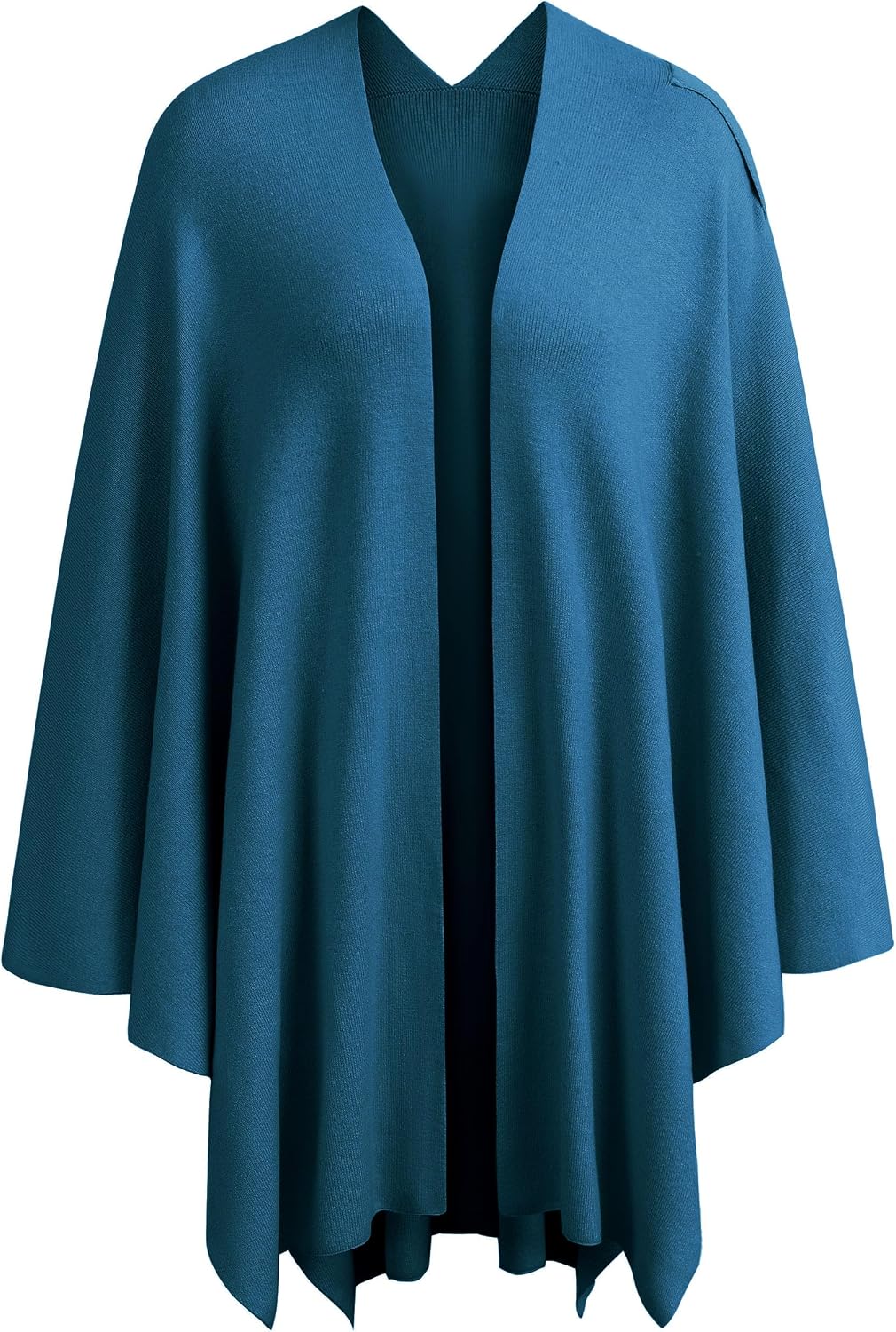 Womens Cross Front Poncho Shawl Wrap Elegant Wedding Formal Gift - Colors B