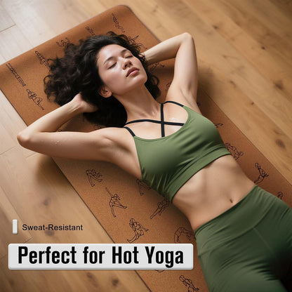 Cork Yoga Mat 1/4 & 2/5 Inch Thick 72 x 26 in
