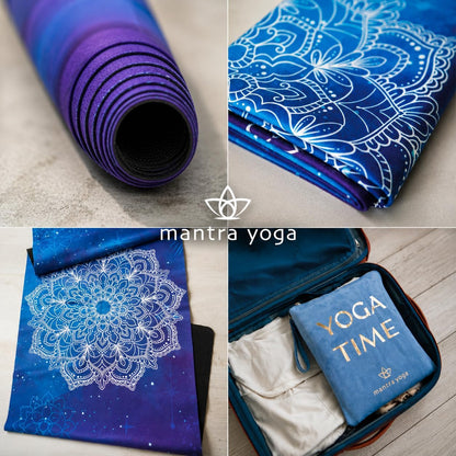 Travel PRO 1.5mm with Knee Pad - Foldable Fitness & Exercise Mat with Bag | Lightweight, Compact & Eco-Friendly | Non-Slip & Washable | For All Types of Yoga | 72" L x 24" W | 2.6 lbs