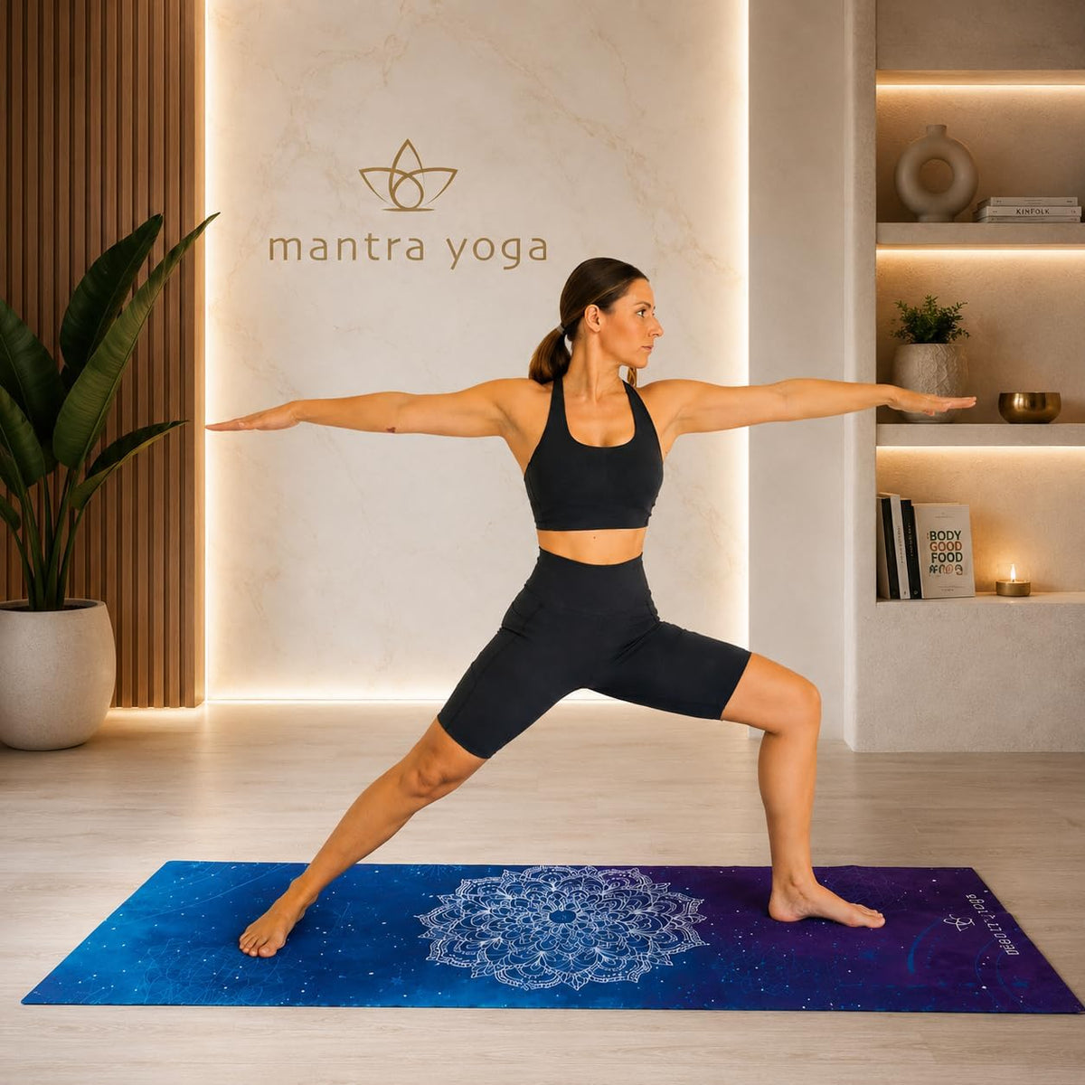 Travel PRO 1.5mm with Knee Pad - Foldable Fitness & Exercise Mat with Bag | Lightweight, Compact & Eco-Friendly | Non-Slip & Washable | For All Types of Yoga | 72" L x 24" W | 2.6 lbs