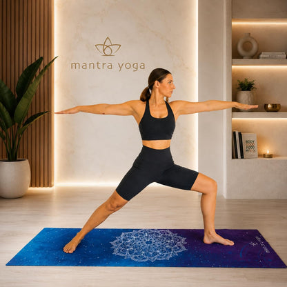 Travel PRO 1.5mm with Knee Pad - Foldable Fitness & Exercise Mat with Bag | Lightweight, Compact & Eco-Friendly | Non-Slip & Washable | For All Types of Yoga | 72" L x 24" W | 2.6 lbs