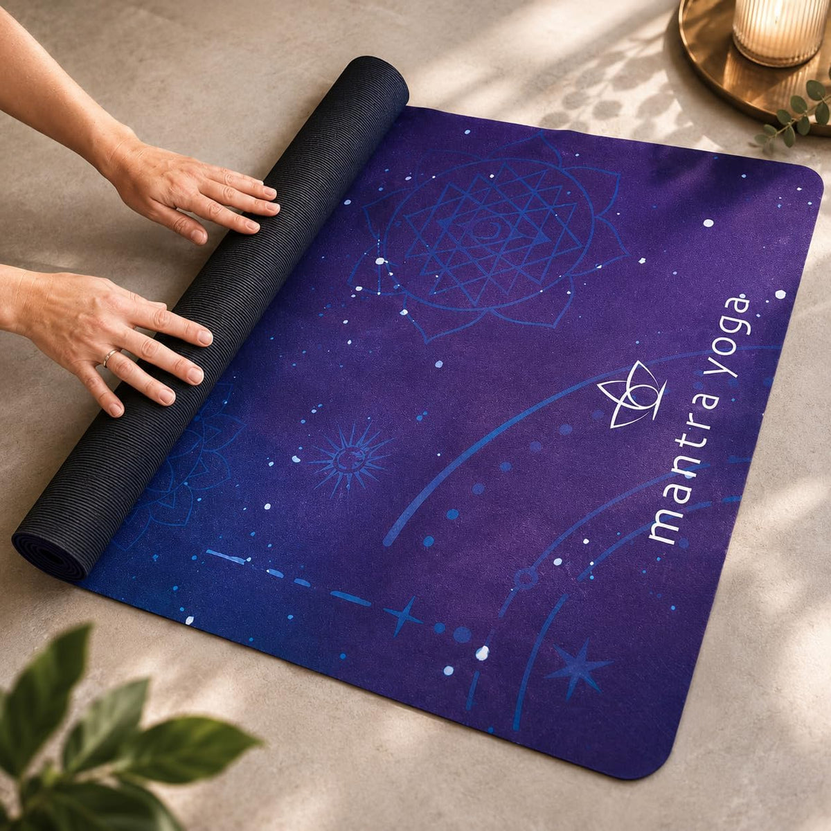 Travel PRO 1.5mm with Knee Pad - Foldable Fitness & Exercise Mat with Bag | Lightweight, Compact & Eco-Friendly | Non-Slip & Washable | For All Types of Yoga | 72" L x 24" W | 2.6 lbs