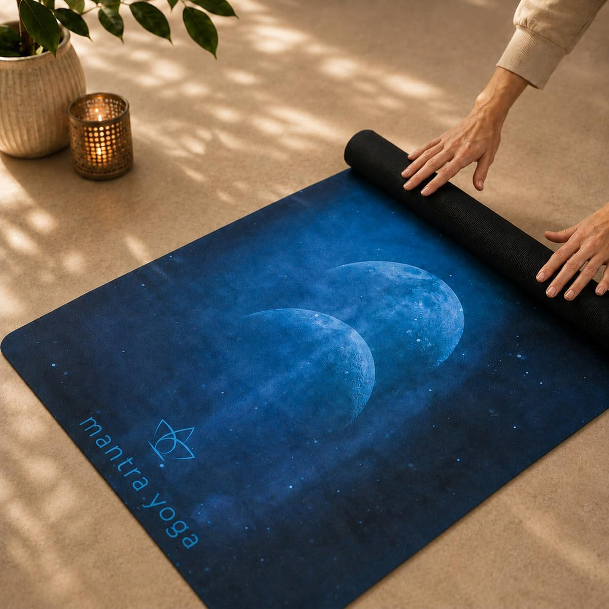 Travel PRO 1.5mm with Knee Pad - Foldable Fitness & Exercise Mat with Bag | Lightweight, Compact & Eco-Friendly | Non-Slip & Washable | For All Types of Yoga | 72" L x 24" W | 2.6 lbs
