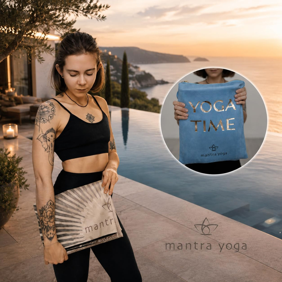 Travel PRO 1.5mm with Knee Pad - Foldable Fitness & Exercise Mat with Bag | Lightweight, Compact & Eco-Friendly | Non-Slip & Washable | For All Types of Yoga | 72" L x 24" W | 2.6 lbs
