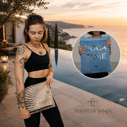 Travel PRO 1.5mm with Knee Pad - Foldable Fitness & Exercise Mat with Bag | Lightweight, Compact & Eco-Friendly | Non-Slip & Washable | For All Types of Yoga | 72" L x 24" W | 2.6 lbs