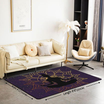 Zen Yoga Area Rug 3'x5' for Living Room