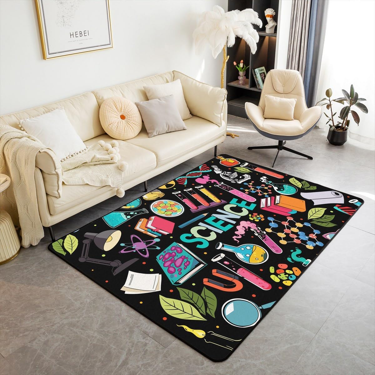 Zen Yoga Area Rug 3'x5' for Living Room