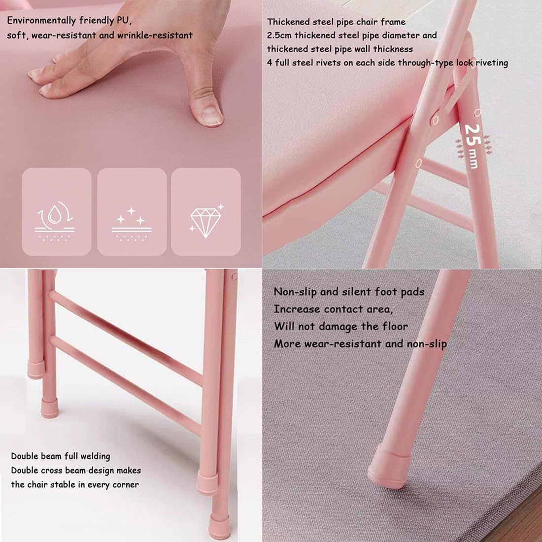Yoga Auxiliary Chair with Detachable Lumbar Back Support Relieve Back Pain Chair Yoga Chairs for Adults Folding Balance Handstand Training Tool