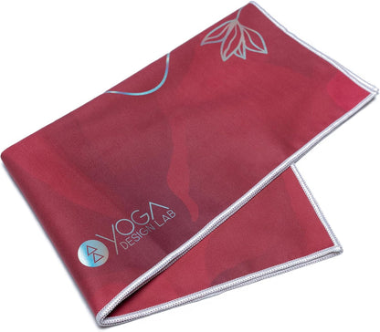 Hand Towel Microfiber Size 15" x 24" Yoga Towel Yoga Rug Sports Training Towel (Iris)