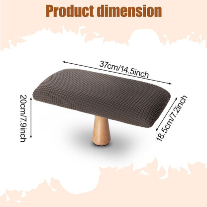 Meditation Bench Kneeling Stool Foldable Wooden Prayer Seat (Brown)