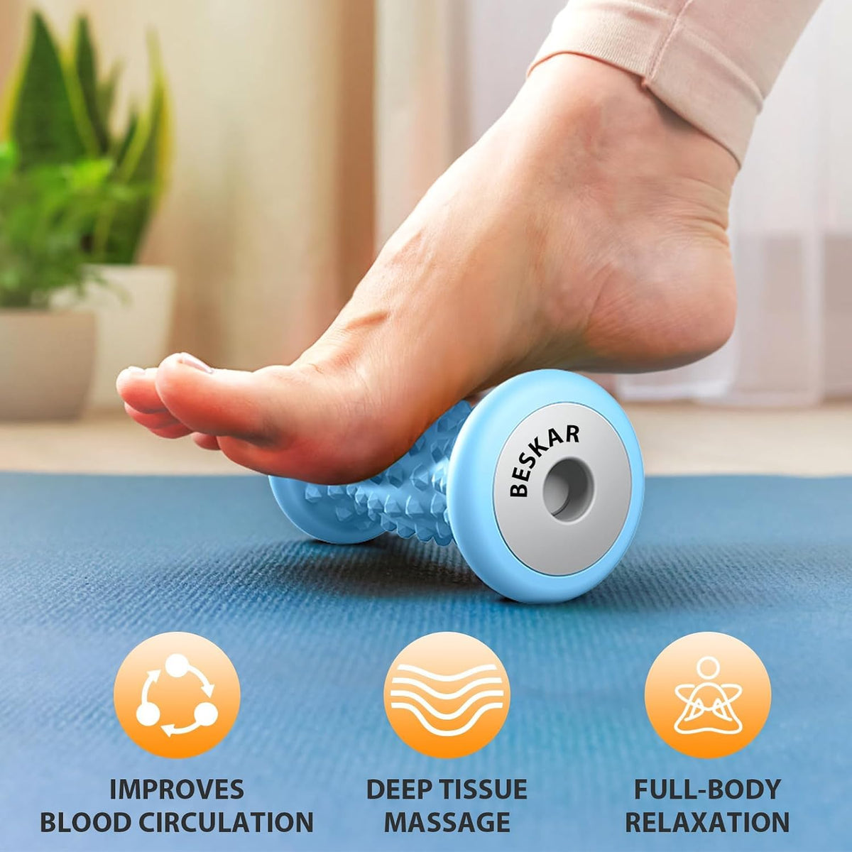 Foot Massager Roller for Plantar Fasciitis Relief