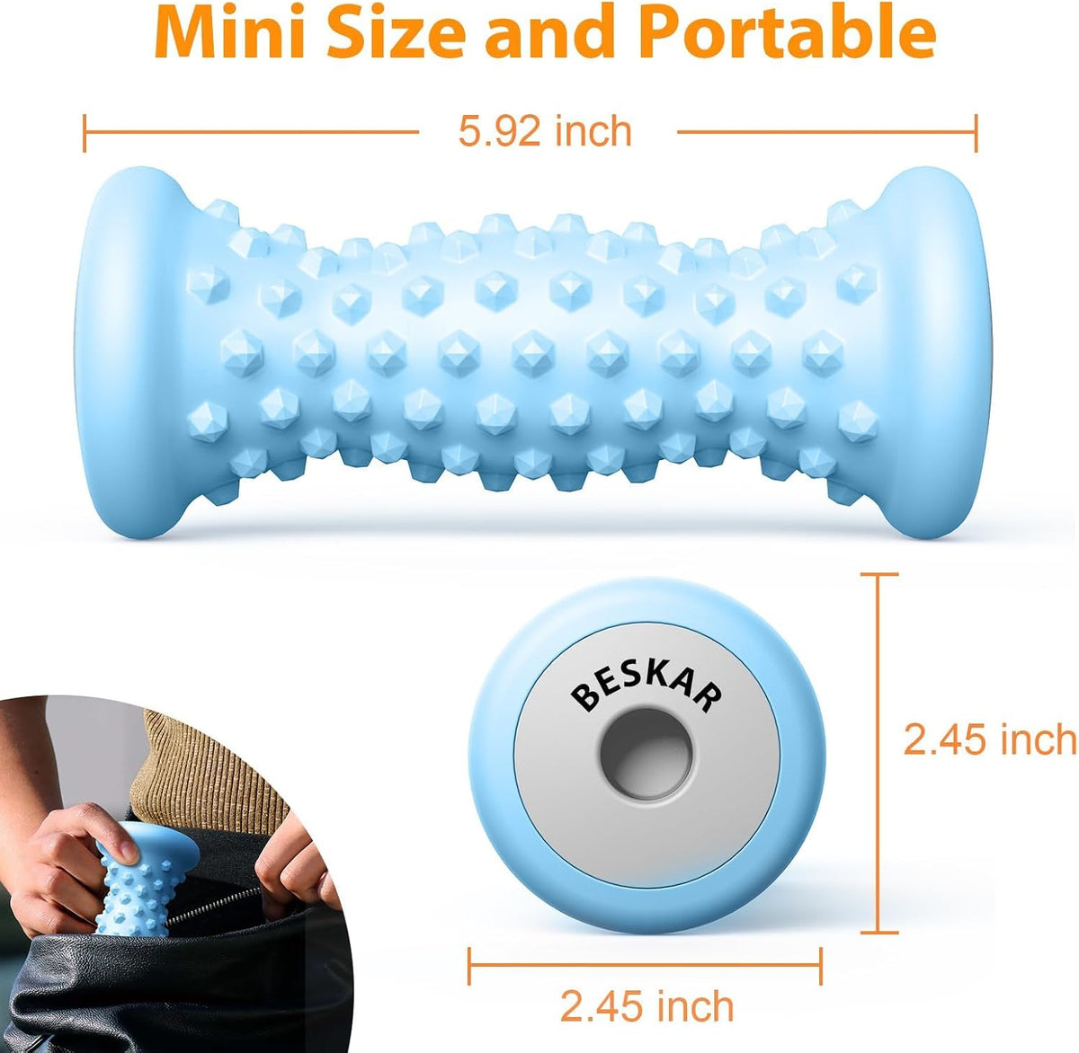 Foot Massager Roller for Plantar Fasciitis Relief