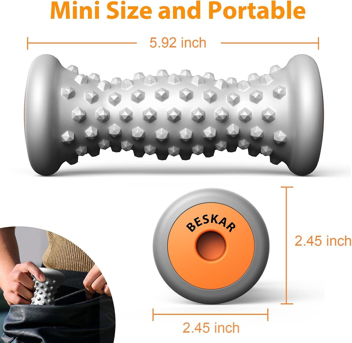 Foot Massager Roller for Plantar Fasciitis Relief