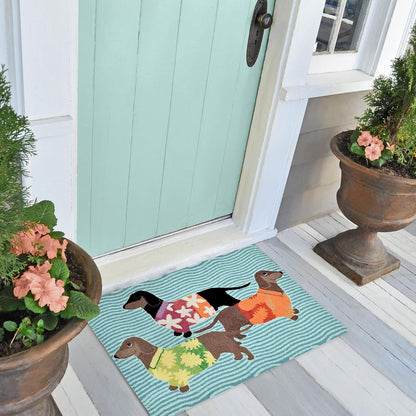 Liora Manne Frontporch Indoor Outdoor Rug - Novelty Design, Hand Hooked, Weather Resistant, UV Stabilized, Foyers, Porches, Patios & Decks, Yoga Dogs, 2'6 x 4'