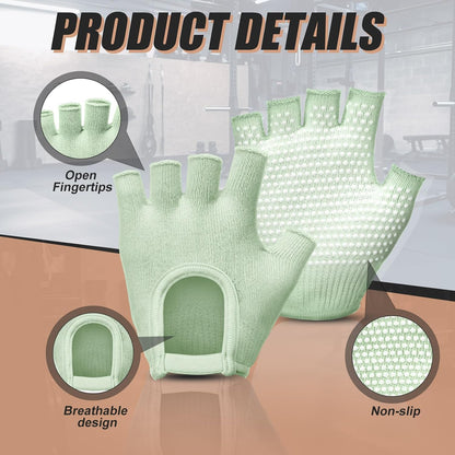 3 Pairs Yoga Pilates Workout Gloves