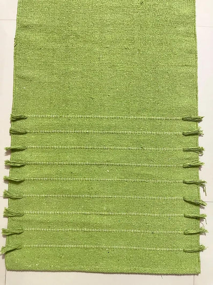 Payal Rugs Cotton Yoga Mat - Eco-Friendly Hand-Woven Rug - Non Slip & Thick (24”x72”x5mm) for Yoga Everyday Fitness at Home - Comfortable Extra-Long