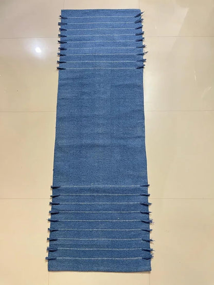 Payal Rugs Cotton Yoga Mat - Eco-Friendly Hand-Woven Rug - Non Slip & Thick (24”x72”x5mm) for Yoga Everyday Fitness at Home - Comfortable Extra-Long