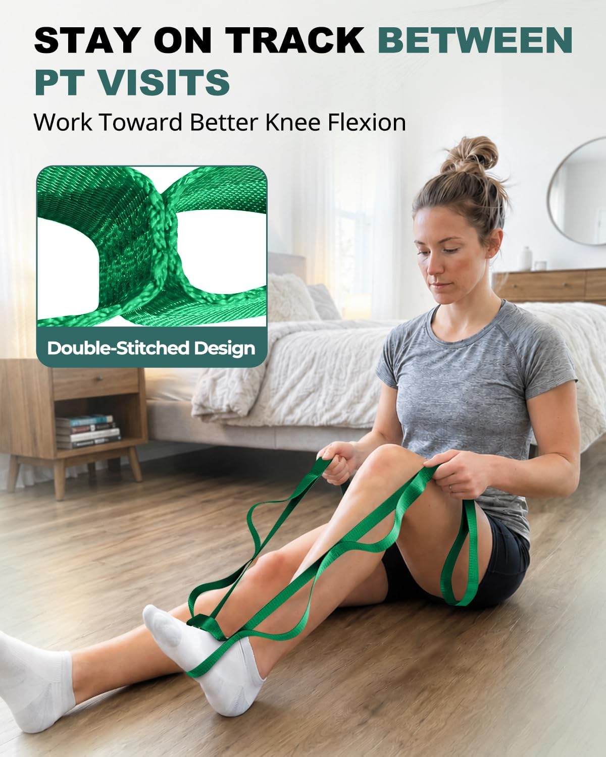 Stretching Strap with Loops, Yoga Strap, Stretch Bands for Exercise