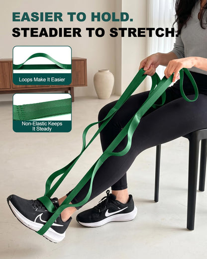 Stretching Strap with Loops, Yoga Strap, Stretch Bands for Exercise