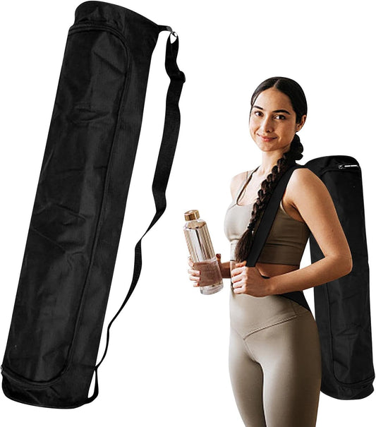 Yoga Mat Bag, Full Zip Oxford Cloth Yoga Mat Carrier with Adjustable Strap