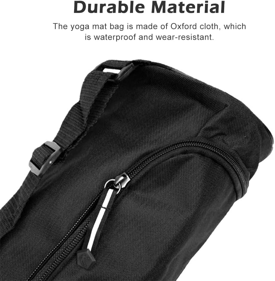 Yoga Mat Bag, Full Zip Oxford Cloth Yoga Mat Carrier with Adjustable Strap