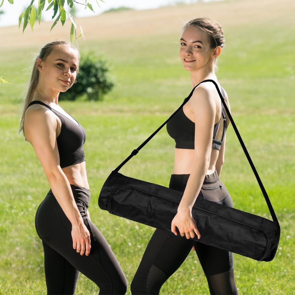 Yoga Mat Bag, Full Zip Oxford Cloth Yoga Mat Carrier with Adjustable Strap