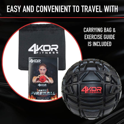4KOR Massage Balls for Trigger Point Therapy - Myofascial Release Ball - Muscle Relief for Back, Neck, Shoulder, Foot Pain - Fitness Massage Balls for Mobility - Deep Tissue Release Ball