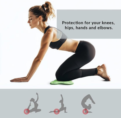 2-Pack Yoga Knee Pad Cushion - Extra Thick Foam Pads for Knees, Elbows, Wrists, Hands, and Head Cushioned Knee Pad for Yoga Non-Slip Yoga Knee Pads Knee Support Pad for Yoga Yoga Knee Pad Set for Joint Comfort High-Density Yoga Knee Cushions