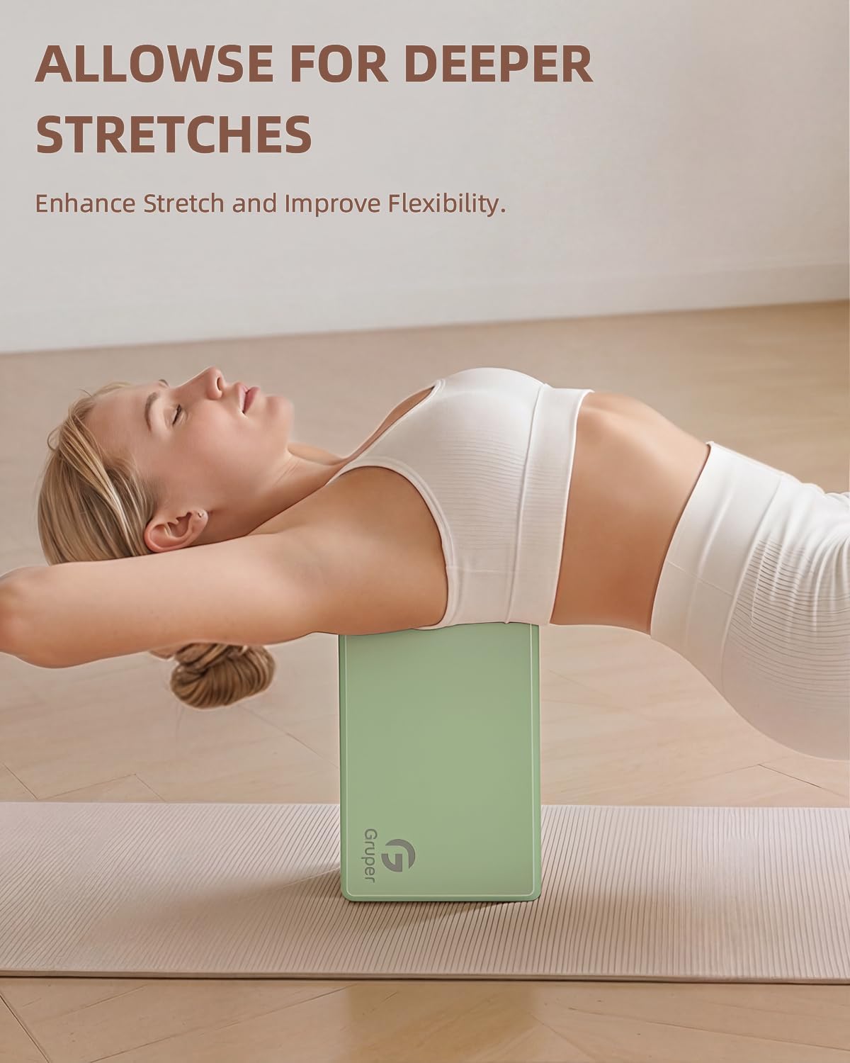 Yoga Blocks 2 Pack, 9"x6"x3" Exercise Blocks Pilates Blocks