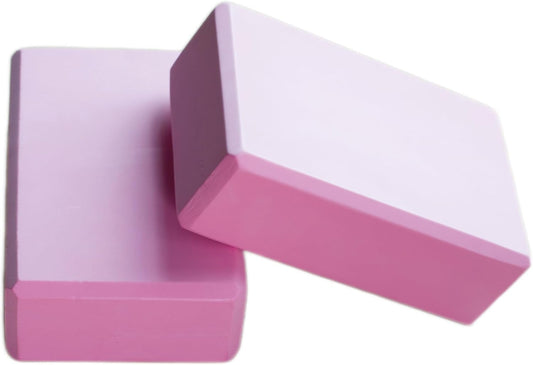 Yoga Block High Density EVA Foam Blocks 2 Packs 9"x6"x3" Each, Supportive, Lightweight with Beveled Edges for Yoga, Pilates, and Meditation
