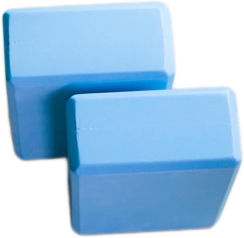 Yoga Block High Density EVA Foam Blocks 2 Packs 9"x6"x3" Each, Supportive, Lightweight with Beveled Edges for Yoga, Pilates, and Meditation
