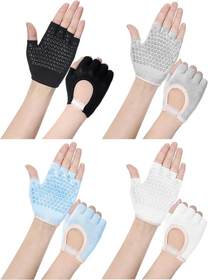 4 Pcs Women Workout Gloves